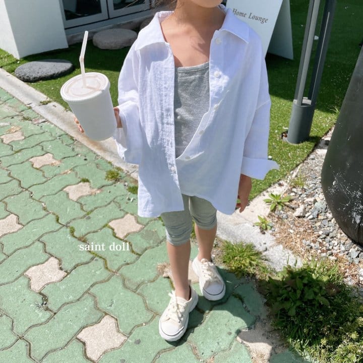 SAINT DOLL - Korean Children Fashion - #Kfashion4kids - Linen Loose Fit Shirt - 2