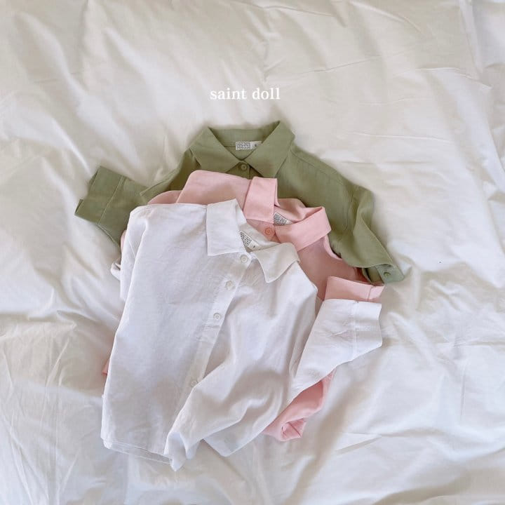 SAINT DOLL - Korean Children Fashion - #Kfashion4kids - Linen Loose Fit Shirt - 4