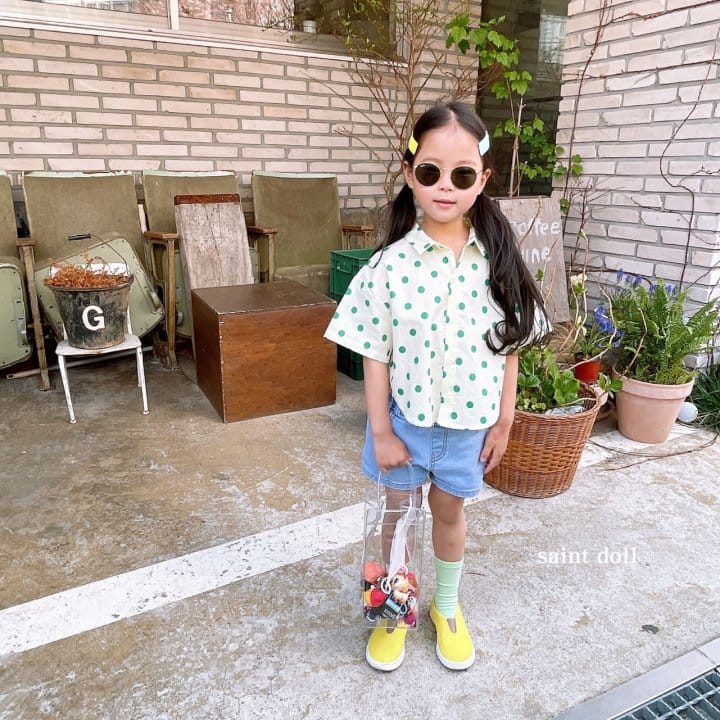 SAINT DOLL - Korean Children Fashion - #Kfashion4kids - Dots Shirt - 2