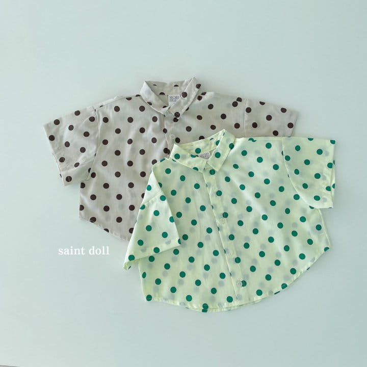 SAINT DOLL - Korean Children Fashion - #Kfashion4kids - Dots Shirt - 7