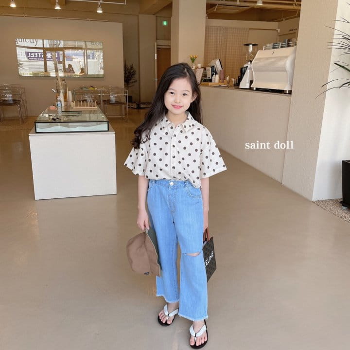 SAINT DOLL - Korean Children Fashion - #Kfashion4kids - Dots Shirt - 9