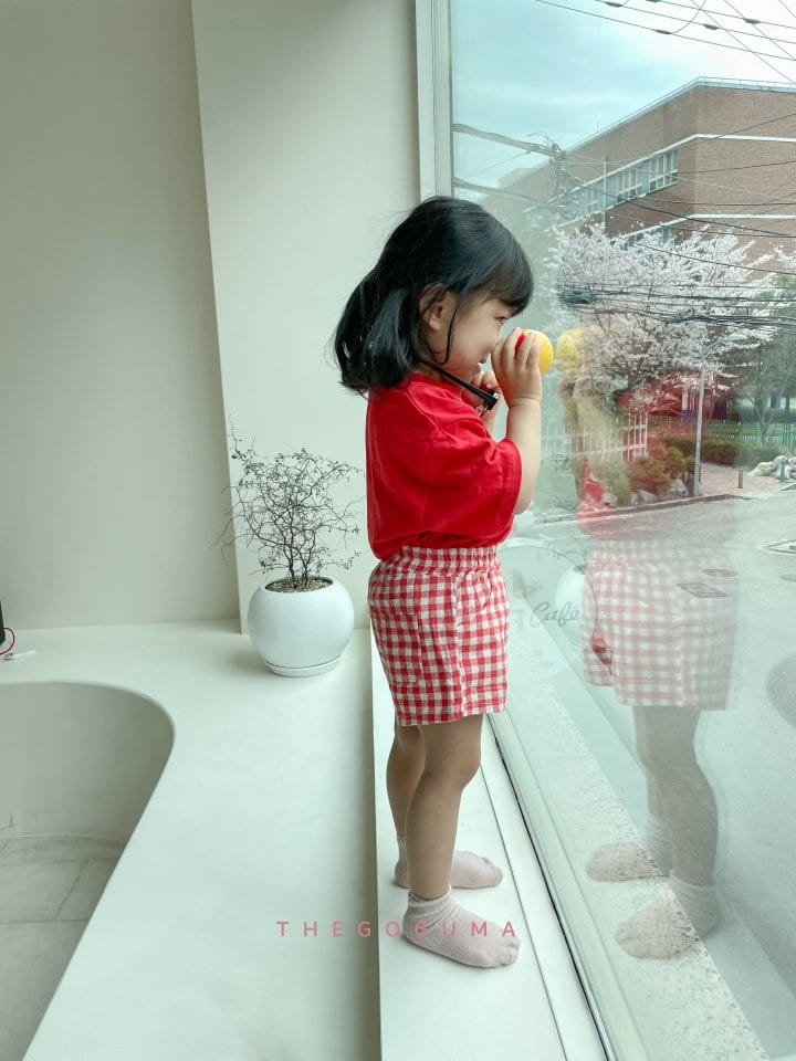 SHINSEAGE KIDS - Korean Children Fashion - #Kfashion4kids - Check Shorts