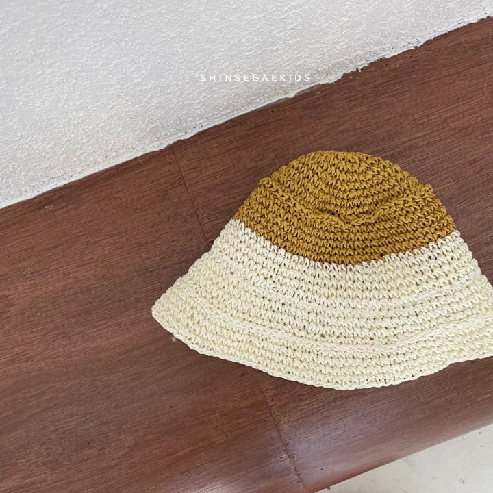 SHINSEAGE KIDS - Korean Children Fashion - #Kfashion4kids - Two Tone Staw Bucket Hat - 7