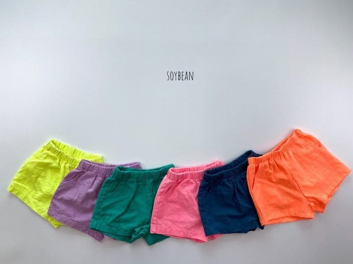 SOYBEAN - Korean Children Fashion - #Kfashion4kids - Linen washing Shorts