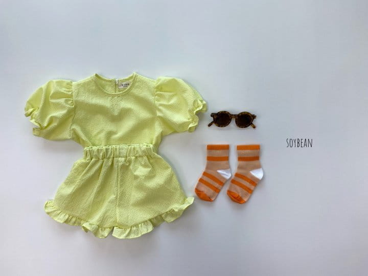 SOYBEAN - Korean Children Fashion - #Kfashion4kids - Frill Top Bottom Set - 3