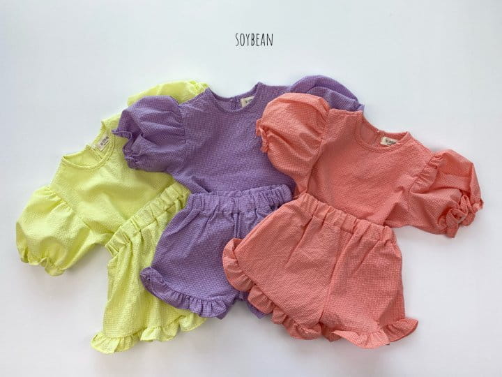 SOYBEAN - Korean Children Fashion - #Kfashion4kids - Frill Top Bottom Set - 6