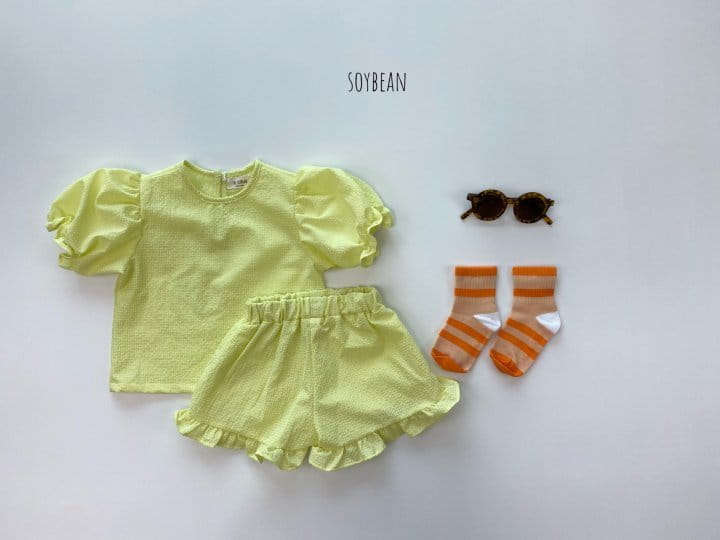 SOYBEAN - Korean Children Fashion - #Kfashion4kids - Frill Top Bottom Set - 7