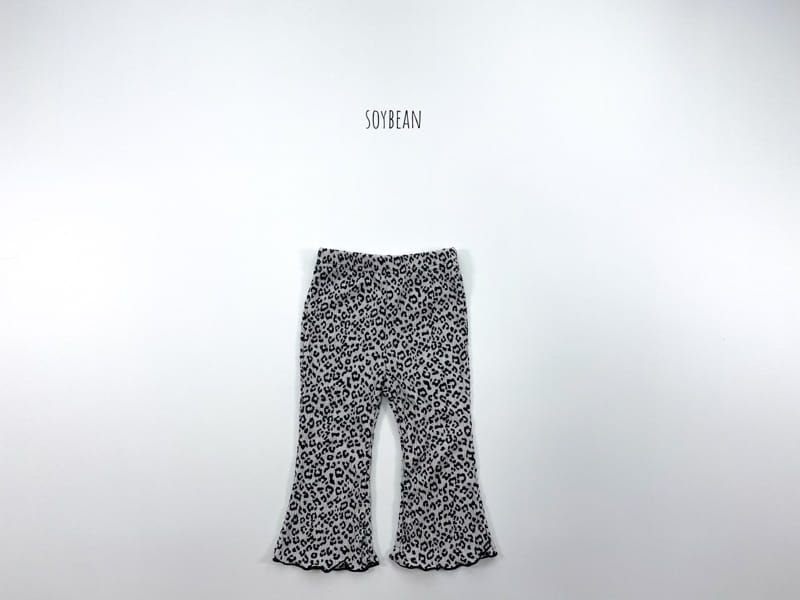 SOYBEAN - Korean Children Fashion - #Kfashion4kids - Leopard Pleats Bootscut Pants - 12
