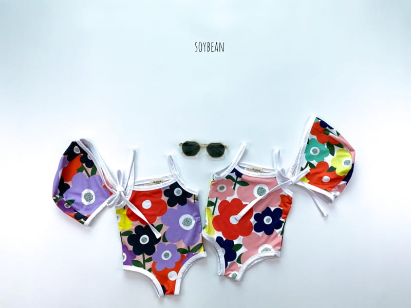 SOYBEAN - Korean Children Fashion - #Kfashion4kids - Flower Swimwear - 2