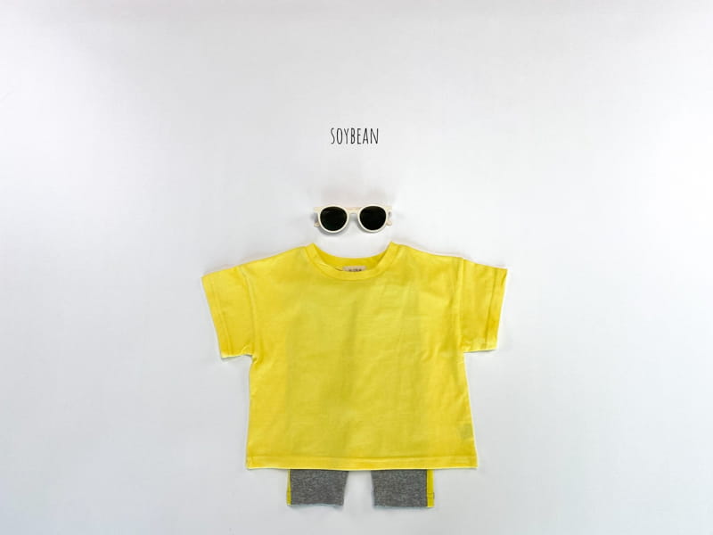 SOYBEAN - Korean Children Fashion - #Kfashion4kids - Long Tee+Tape Leggings Set - 4