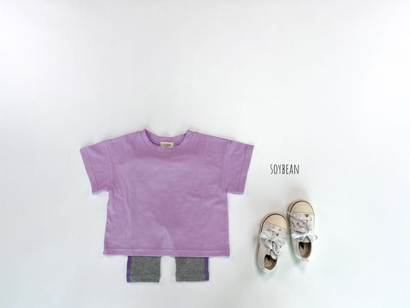 SOYBEAN - Korean Children Fashion - #Kfashion4kids - Long Tee+Tape Leggings Set - 6