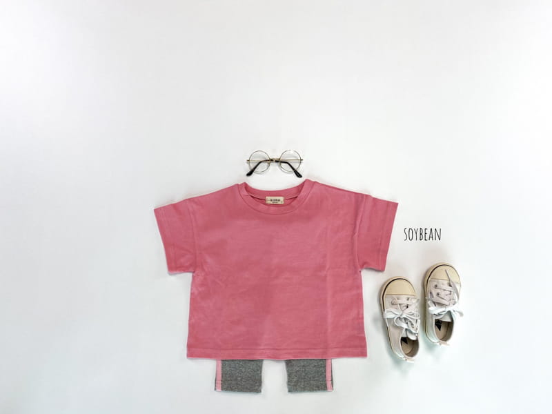 SOYBEAN - Korean Children Fashion - #Kfashion4kids - Long Tee+Tape Leggings Set - 7