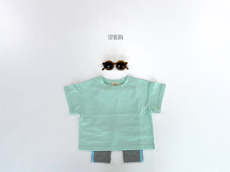 SOYBEAN - Korean Children Fashion - #Kfashion4kids - Long Tee+Tape Leggings Set - 8