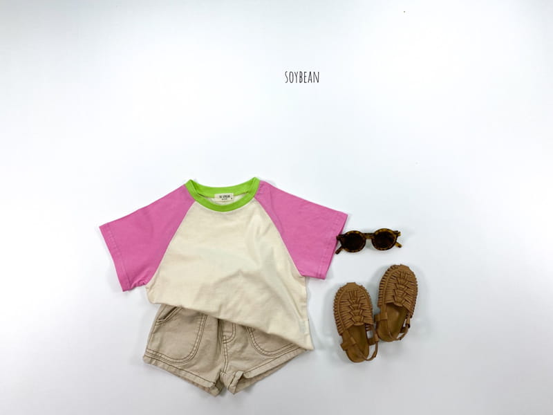 SOYBEAN - Korean Children Fashion - #Kfashion4kids - Summer Colorful Raglan Tee - 6