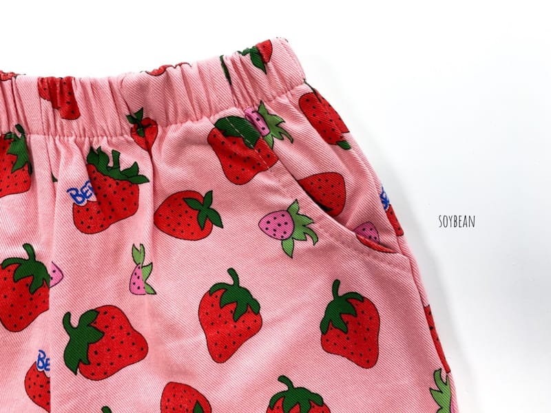 SOYBEAN - Korean Children Fashion - #Kfashion4kids - Sweet Strawberry Top Bottom Set - 4