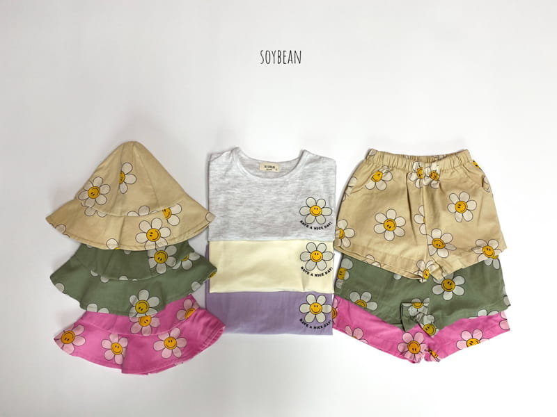 SOYBEAN - Korean Children Fashion - #Kfashion4kids - Smile Daisy Top Bottom Set - 10
