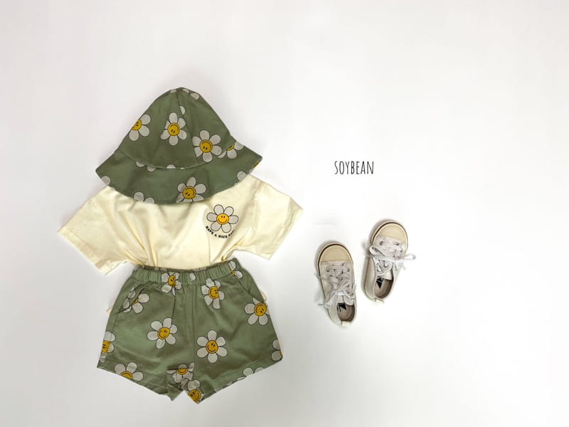SOYBEAN - Korean Children Fashion - #Kfashion4kids - Smile Daisy Top Bottom Set - 4