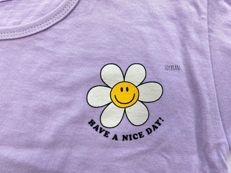 SOYBEAN - Korean Children Fashion - #Kfashion4kids - Smile Daisy Top Bottom Set - 8