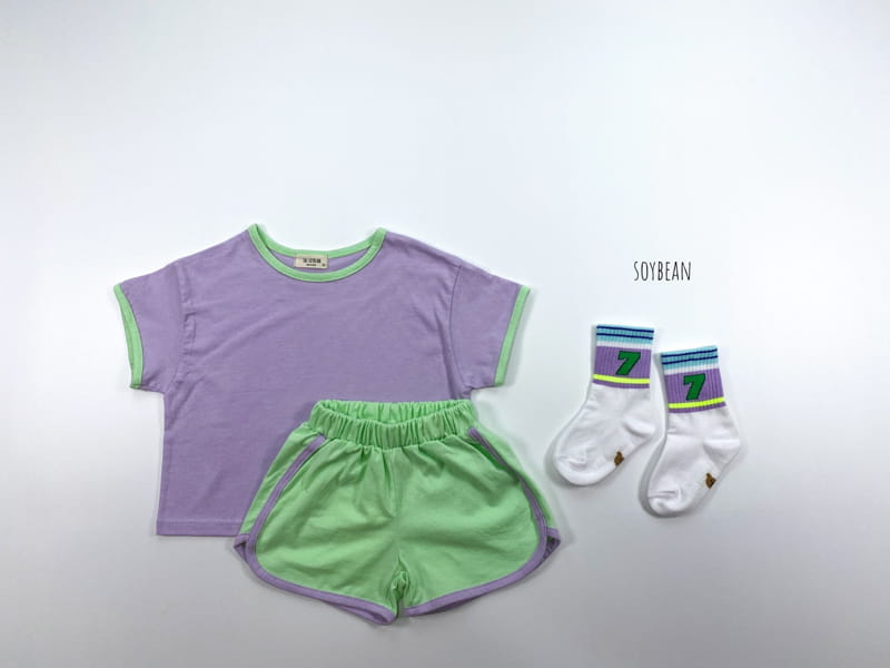 SOYBEAN - Korean Children Fashion - #Kfashion4kids - Macaron Top Bottom Set - 3