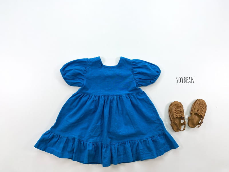 SOYBEAN - Korean Children Fashion - #Kfashion4kids - Linen Square Neck One-piece - 2