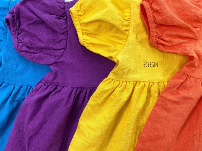 SOYBEAN - Korean Children Fashion - #Kfashion4kids - Linen Square Neck One-piece - 7