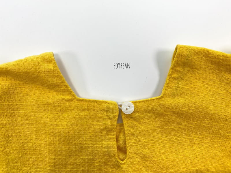 SOYBEAN - Korean Children Fashion - #Kfashion4kids - Linen Square Neck One-piece - 8