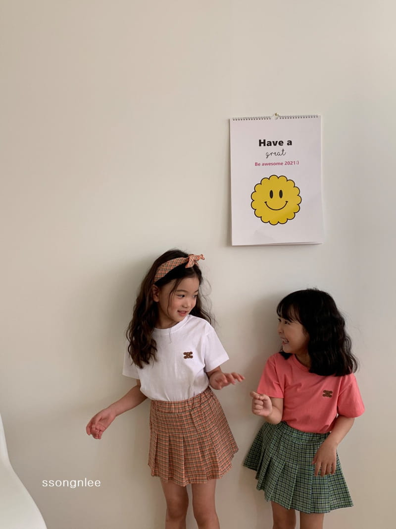 SSONGNLEE - Korean Children Fashion - #Kfashion4kids - Check Skirt Shorts - 12
