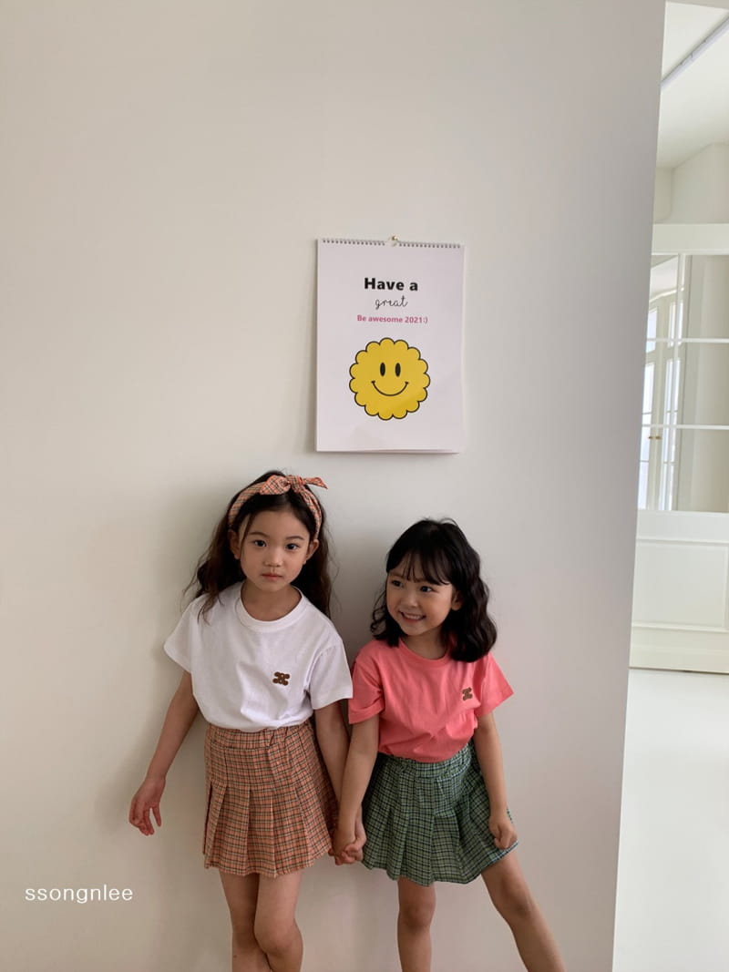 SSONGNLEE - Korean Children Fashion - #Kfashion4kids - Check Skirt Shorts - 3