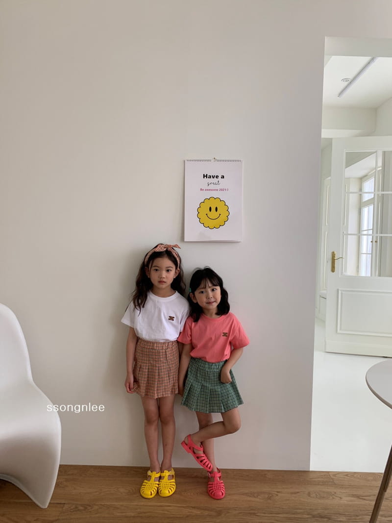 SSONGNLEE - Korean Children Fashion - #Kfashion4kids - Check Skirt Shorts - 5