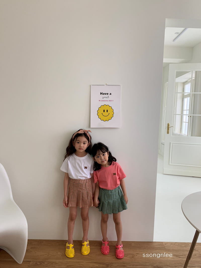 SSONGNLEE - Korean Children Fashion - #Kfashion4kids - Check Skirt Shorts - 7