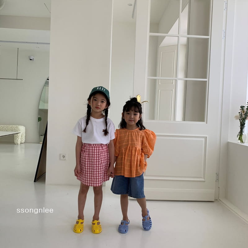 SSONGNLEE - Korean Children Fashion - #Kfashion4kids - Check Skirt - 11