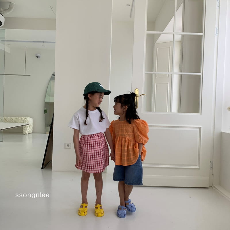 SSONGNLEE - Korean Children Fashion - #Kfashion4kids - Check Skirt - 5