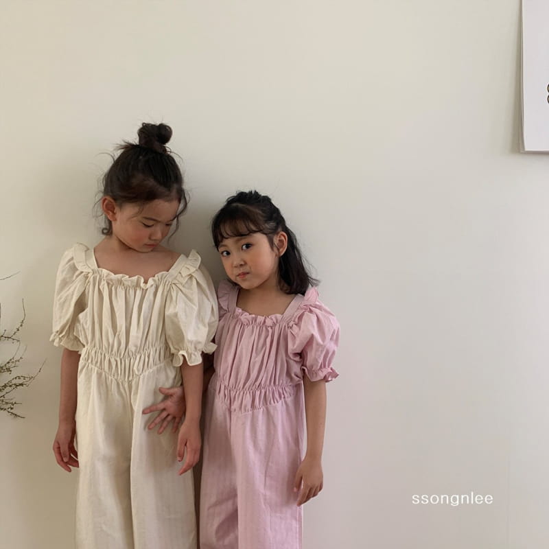 SSONGNLEE - Korean Children Fashion - #Kfashion4kids - Shirring Jumpsuit - 3