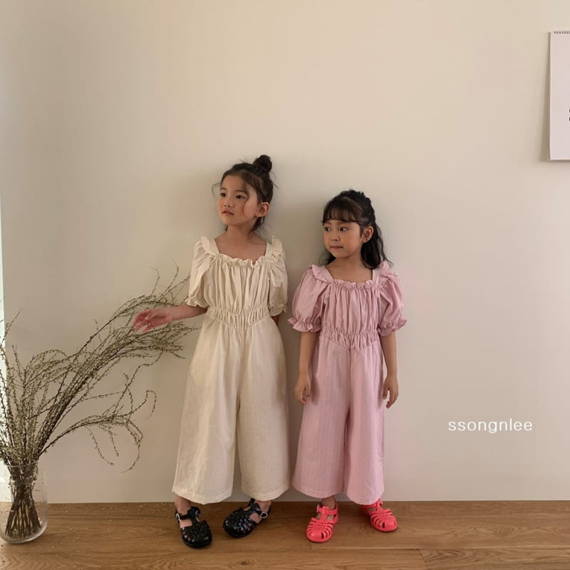 SSONGNLEE - Korean Children Fashion - #Kfashion4kids - Shirring Jumpsuit - 4