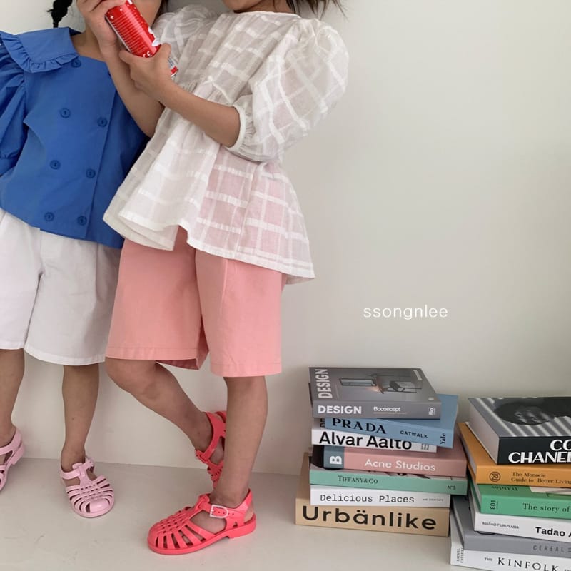 SSONGNLEE - Korean Children Fashion - #Kfashion4kids - Pintuck Cotton Shorts - 6