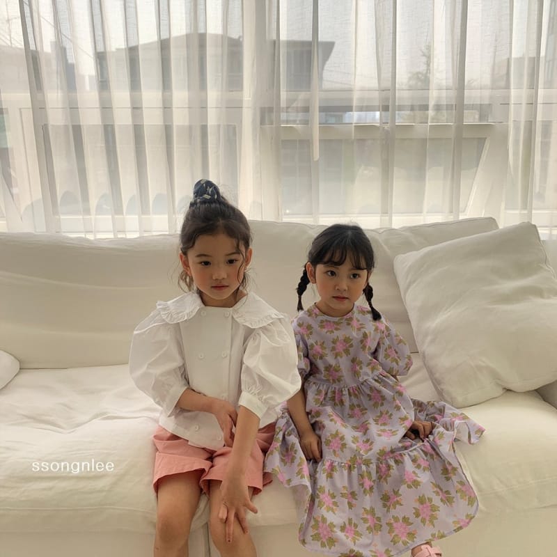 SSONGNLEE - Korean Children Fashion - #Kfashion4kids - Flower Pintuck One-piece with Mom
