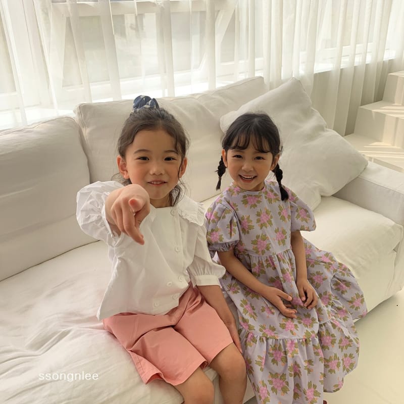 SSONGNLEE - Korean Children Fashion - #Kfashion4kids - Flower Pintuck One-piece with Mom - 10