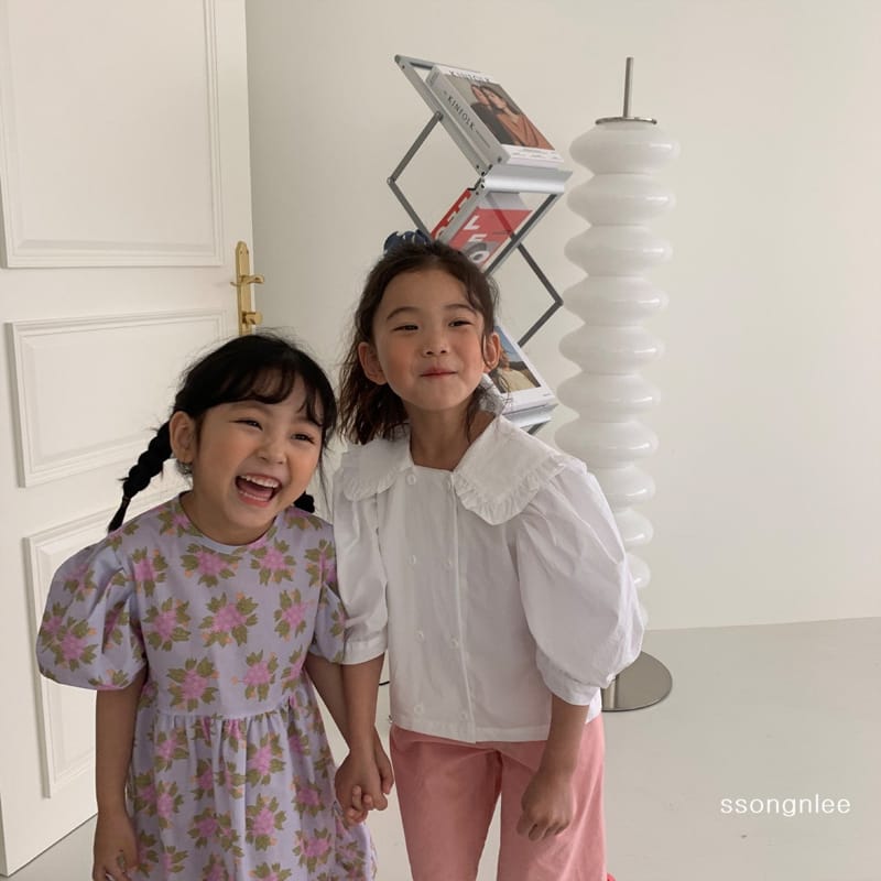 SSONGNLEE - Korean Children Fashion - #Kfashion4kids - Flower Pintuck One-piece with Mom - 12