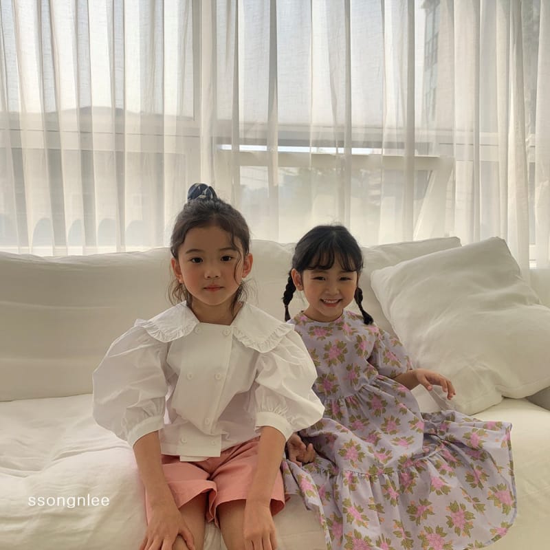 SSONGNLEE - Korean Children Fashion - #Kfashion4kids - Flower Pintuck One-piece with Mom - 3