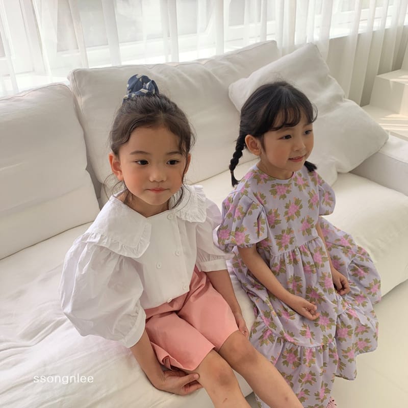 SSONGNLEE - Korean Children Fashion - #Kfashion4kids - Flower Pintuck One-piece with Mom - 7