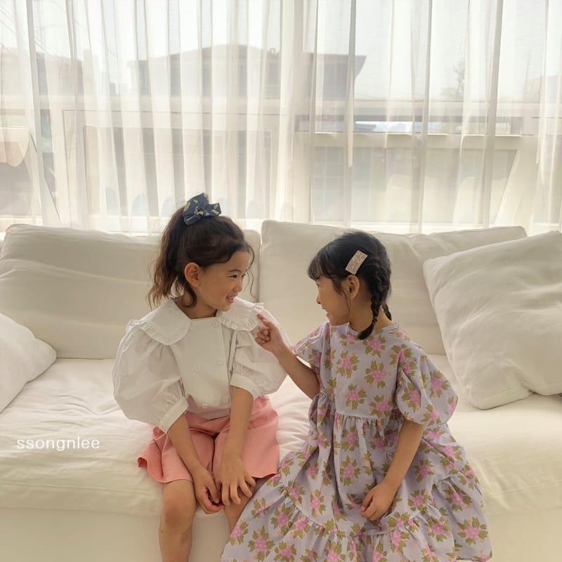 SSONGNLEE - Korean Children Fashion - #Kfashion4kids - Flower Pintuck One-piece with Mom - 8