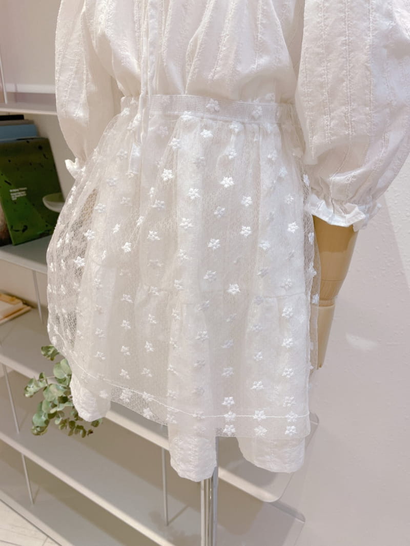 STUDIO M - Korean Children Fashion - #Kfashion4kids - Lace Sha Skirt - 6