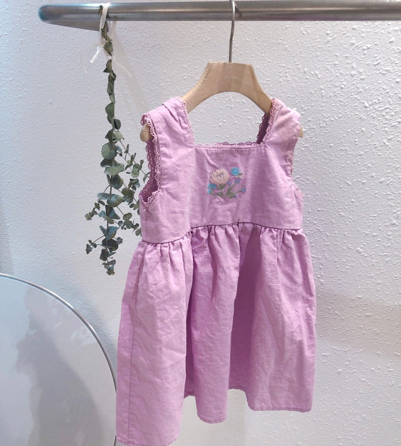 STUDIO M - Korean Children Fashion - #Kfashion4kids - Margaret Embroidery One-piece - 11