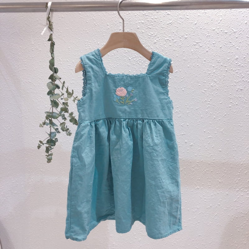 STUDIO M - Korean Children Fashion - #Kfashion4kids - Margaret Embroidery One-piece - 12