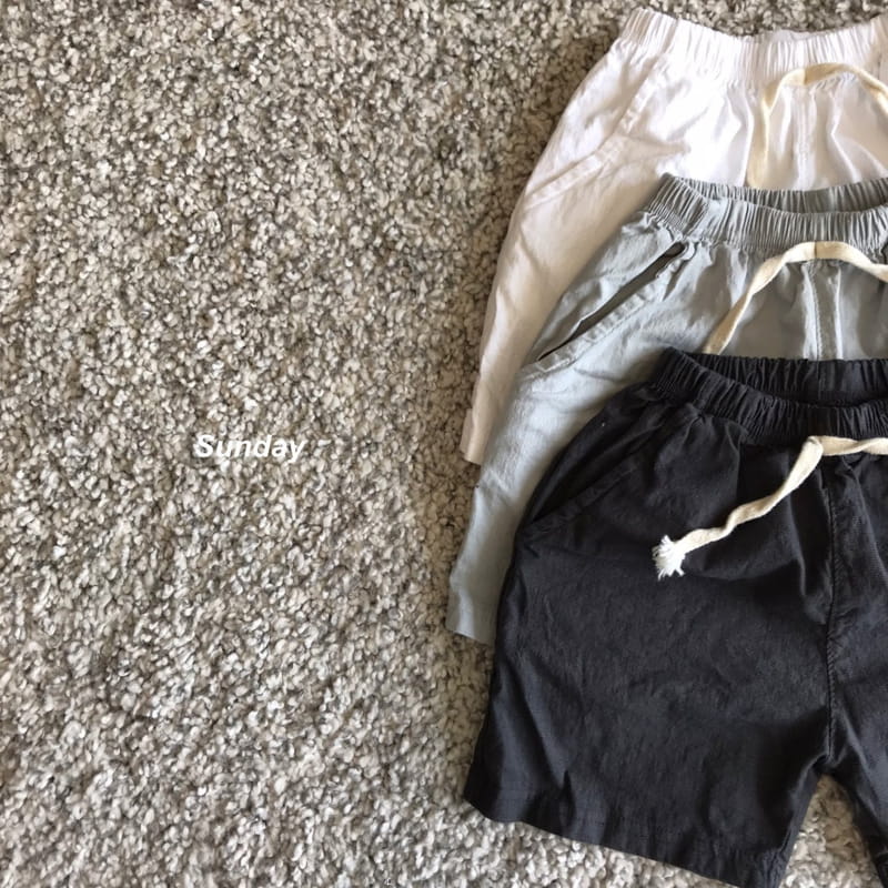 SUNDAY CLOSET - Korean Children Fashion - #Kfashion4kids - Linen Span Shorts - 3