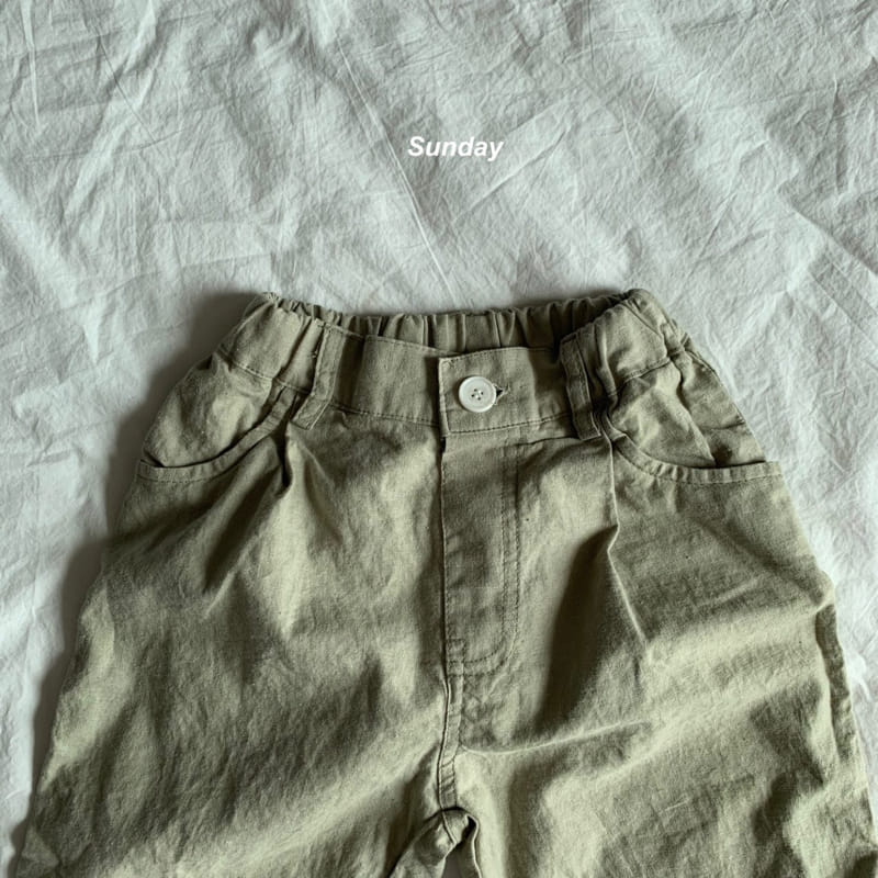 SUNDAY CLOSET - Korean Children Fashion - #Kfashion4kids - Macroon Linen Pants - 10