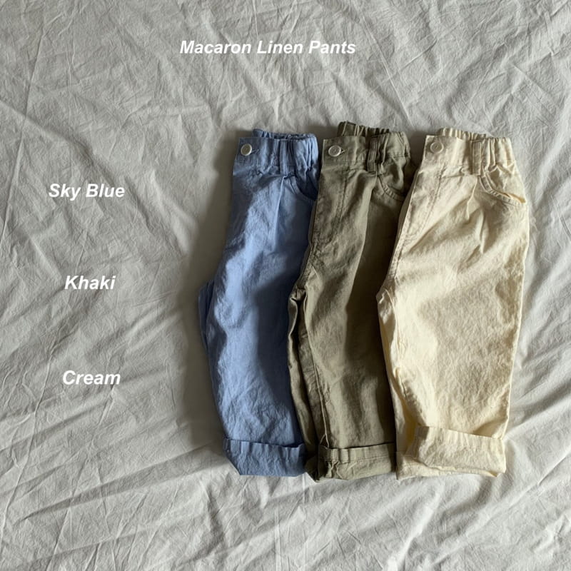 SUNDAY CLOSET - Korean Children Fashion - #Kfashion4kids - Macroon Linen Pants - 5