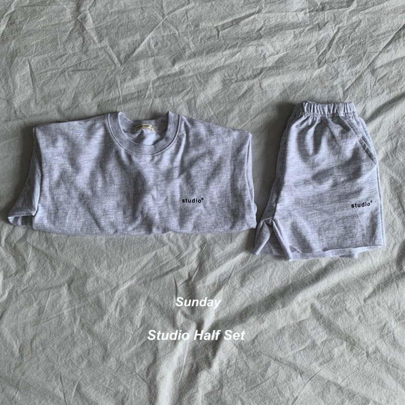SUNDAY CLOSET - Korean Children Fashion - #Kfashion4kids - Studio Shorts Sweatshirt Set - 6