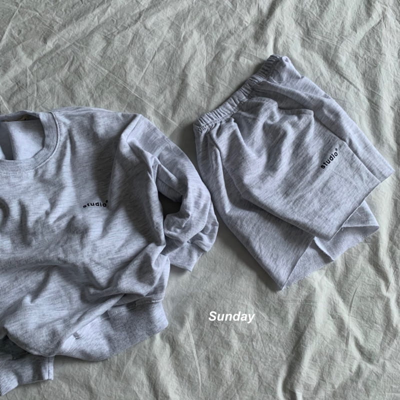 SUNDAY CLOSET - Korean Children Fashion - #Kfashion4kids - Studio Shorts Sweatshirt Set - 9