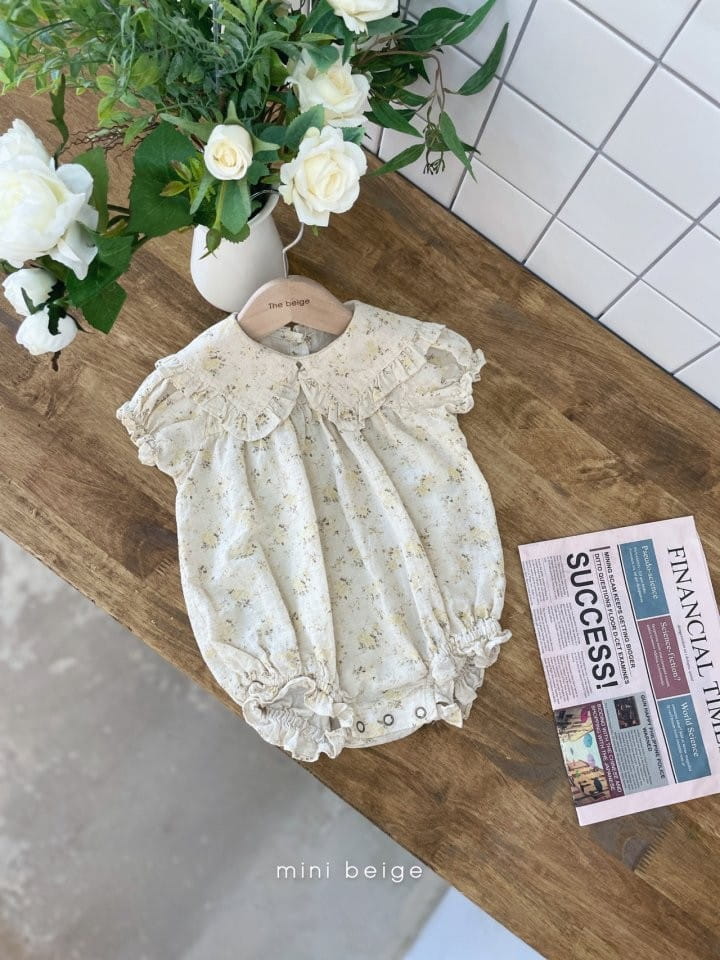 THE BEIGE - Korean Children Fashion - #Kfashion4kids - Frill Collar Bodysuit - 4